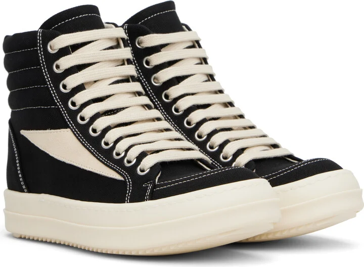 Rick Owens DRKSHDW Black Hollywood Vintage High Sneaks Sneakers - Image 4