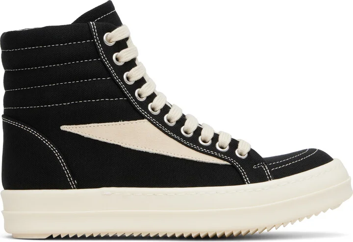 Rick Owens DRKSHDW Black Hollywood Vintage High Sneaks Sneakers