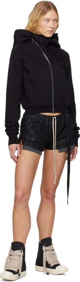 Rick Owens DRKSHDW Black & Off-White Hollywood Jumbo Lace Puffer Sneaks Sneakers - Image 5