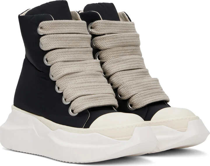 Rick Owens DRKSHDW Black Porterville Jumbo Laced Abstract Sneakers - Image 4