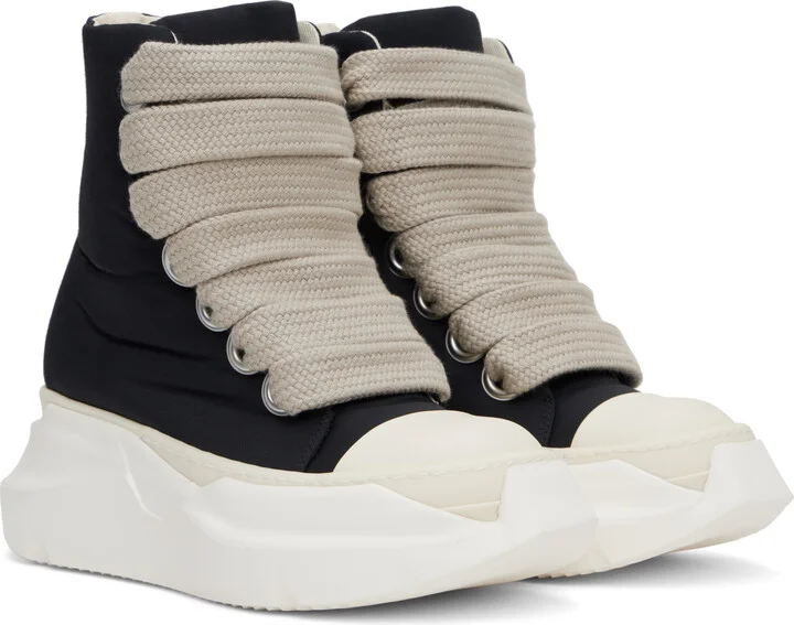 Rick Owens DRKSHDW Black Porterville Jumbo Laced Abstract Sneakers - Image 4