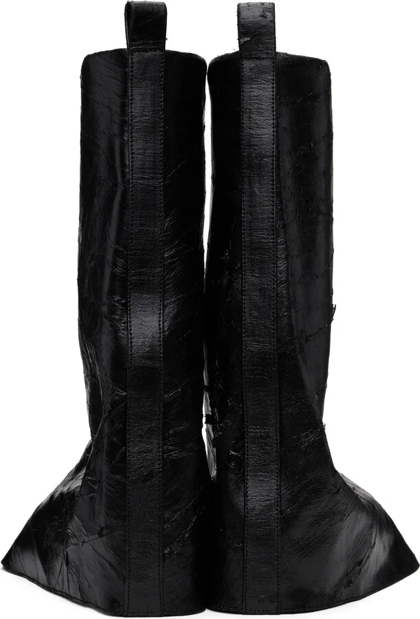 Rick Owens DRKSHDW Black Porterville Low Fetish Boots - Image 2