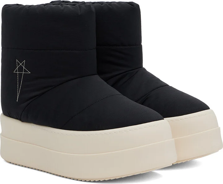 Rick Owens DRKSHDW Black Porterville Mega Bumper Low Lunar Boots - Image 4