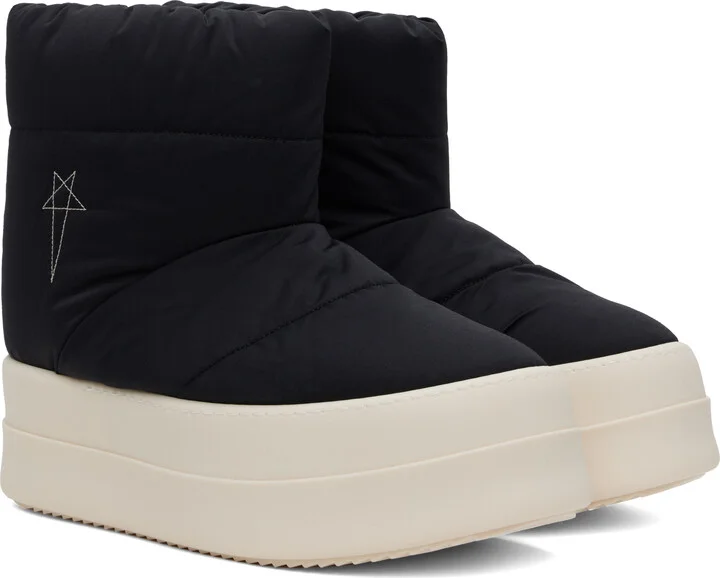 Rick Owens DRKSHDW Black Porterville Mega Bumper Low Lunar Boots - Image 4