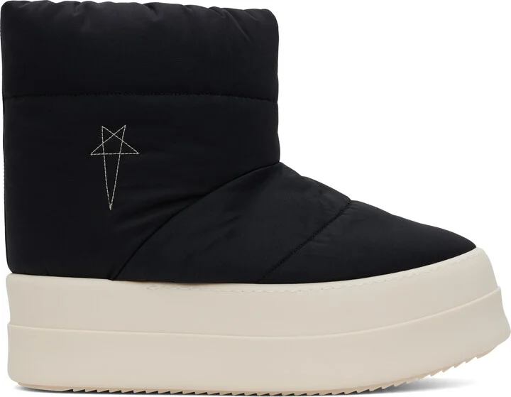 Rick Owens DRKSHDW Black Porterville Mega Bumper Low Lunar Boots