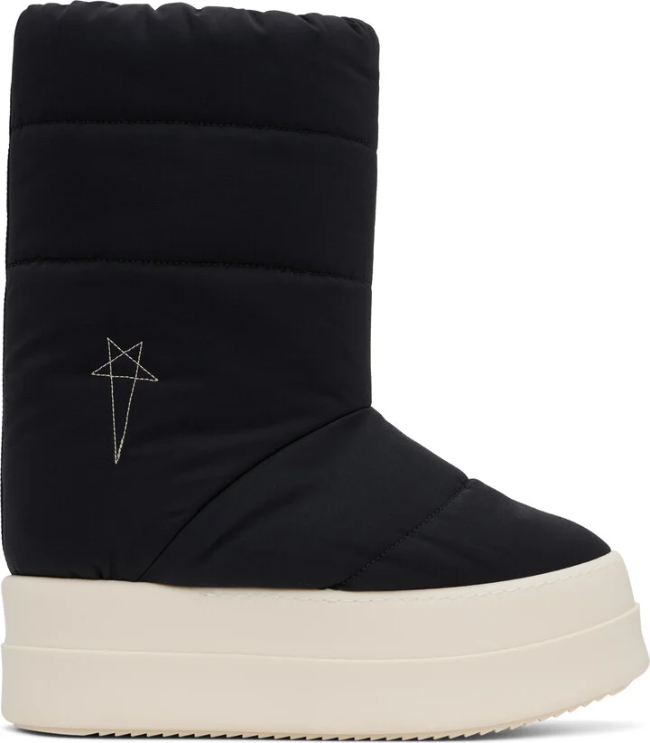 Rick Owens DRKSHDW Black Porterville Mega Bumper Lunar Boots