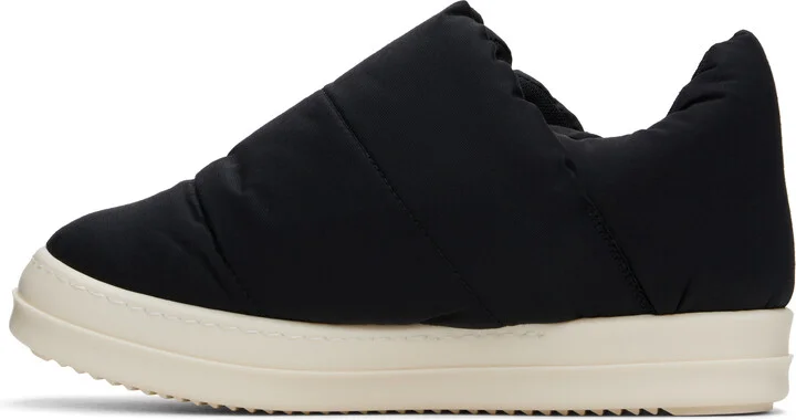 Rick Owens DRKSHDW Black Porterville Puffer Slip On Sneakers - Image 3