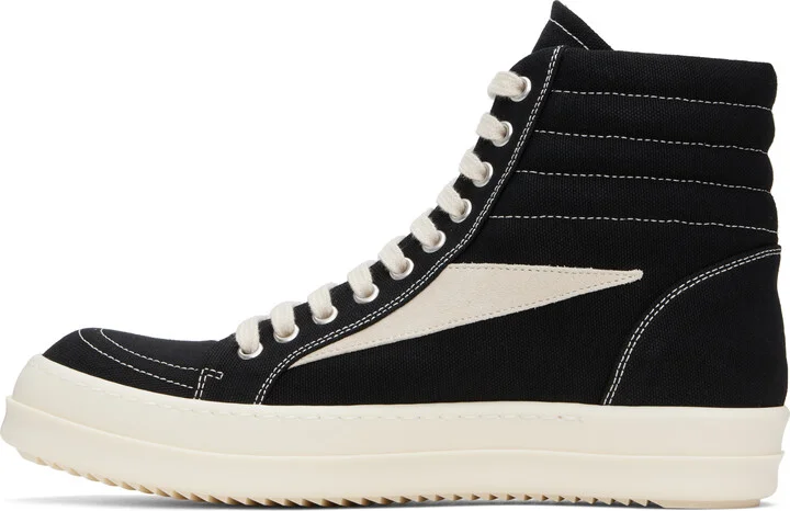Rick Owens DRKSHDW Black Vintage High Sneaks Sneakers - Image 3