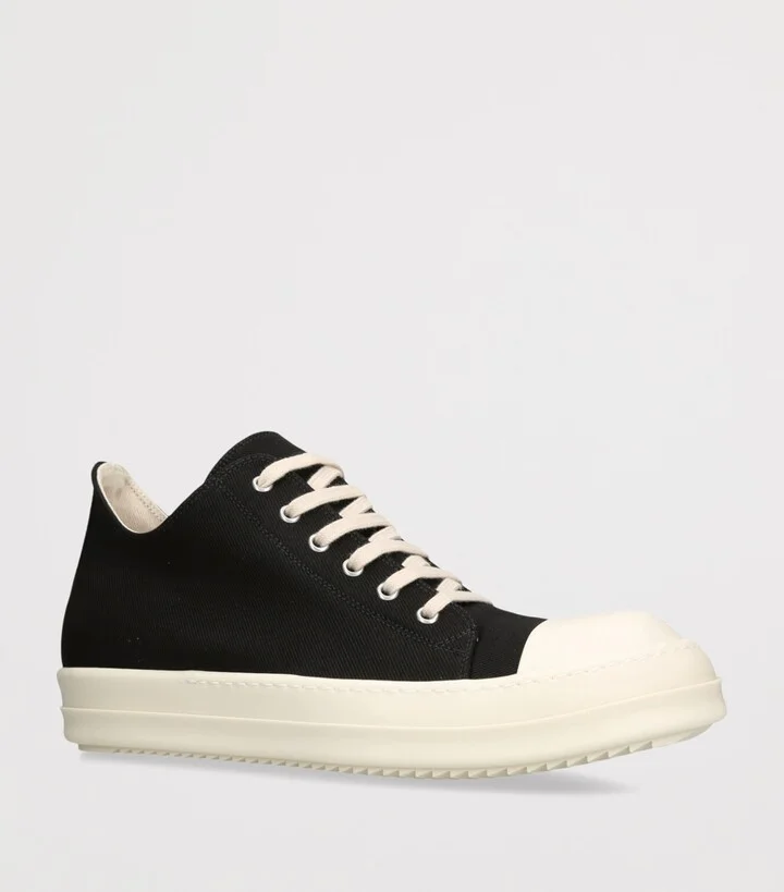 Rick Owens Drkshdw Denim Classic Low-Top Sneakers - Image 3