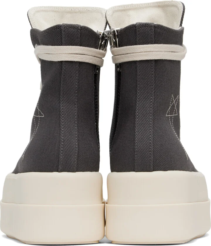 Rick Owens DRKSHDW Gray Hollywood Double Bumper Sneaks Sneakers - Image 2