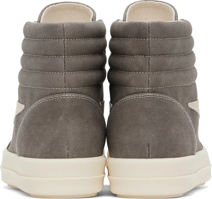 Rick Owens DRKSHDW Gray Hollywood Vintage High Sneakers - Image 2
