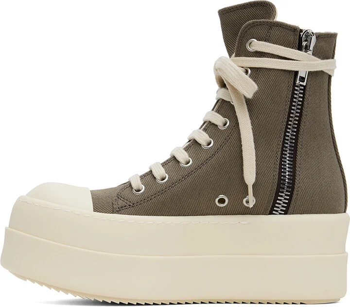 Rick Owens DRKSHDW Gray Porterville Double Bumper Sneaks Sneakers - Image 3