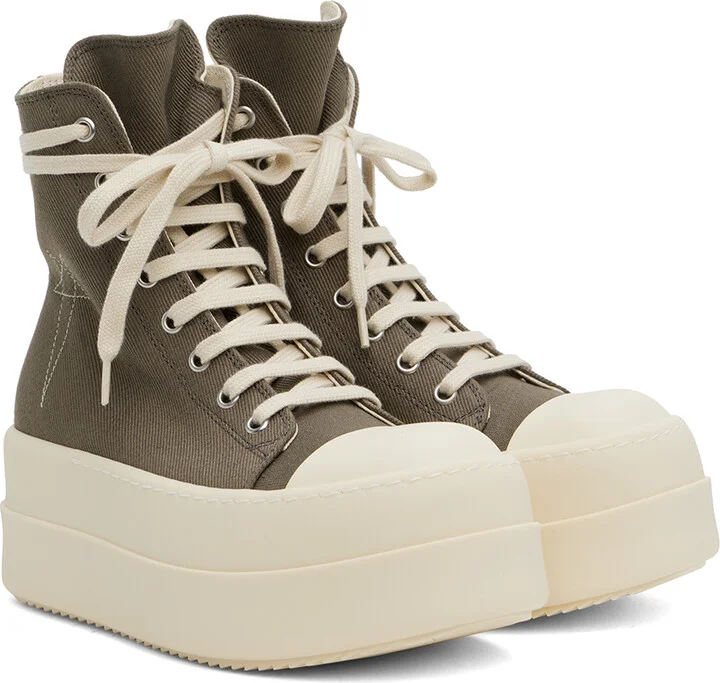 Rick Owens DRKSHDW Gray Porterville Double Bumper Sneaks Sneakers - Image 4