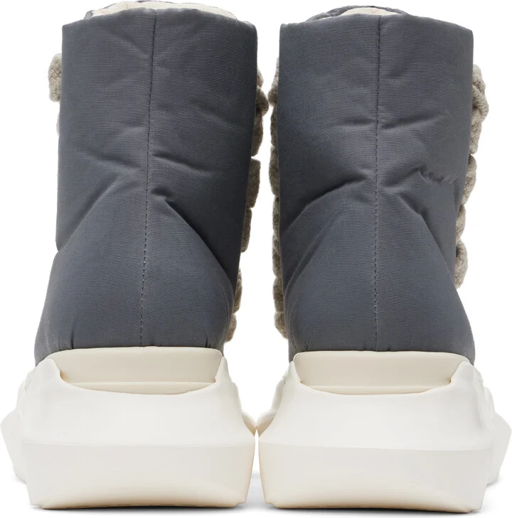 Rick Owens DRKSHDW Gray Porterville Jumbo Laced Abstract Sneakers - Image 2