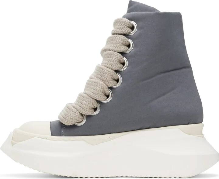 Rick Owens DRKSHDW Gray Porterville Jumbo Laced Abstract Sneakers - Image 3