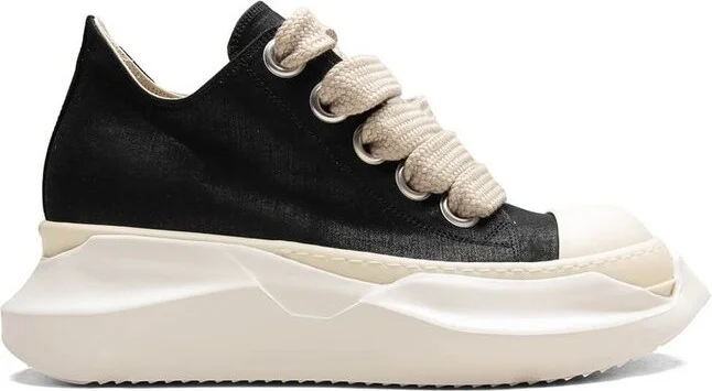 Rick Owens DRKSHDW Hollywood Lace-Up Abstract Low Sneakers
