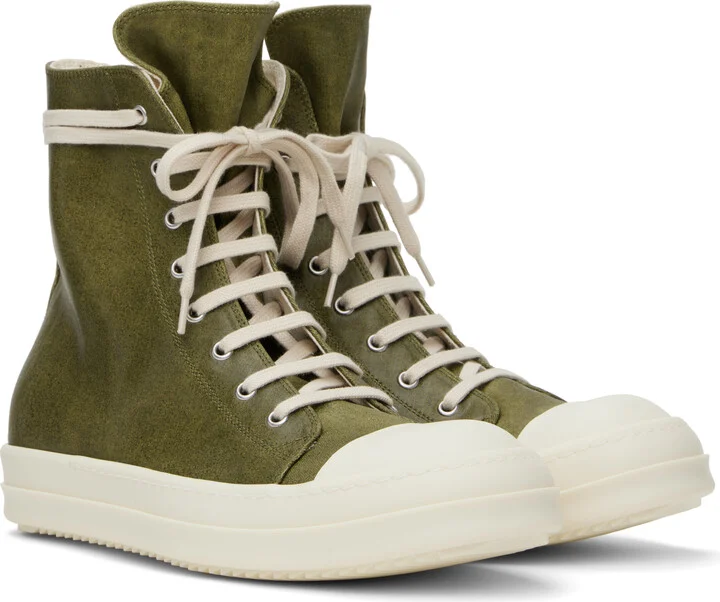 Rick Owens DRKSHDW Khaki Porterville Sneaks Sneakers - Image 4