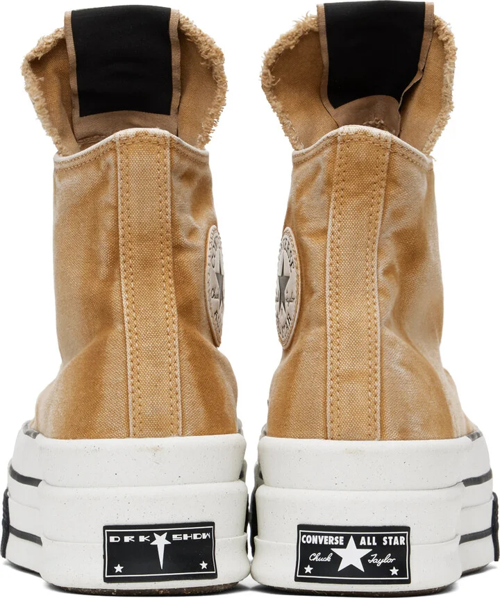 Rick Owens DRKSHDW Orange Converse Edition DBL Drkstar Sneakers - Image 2