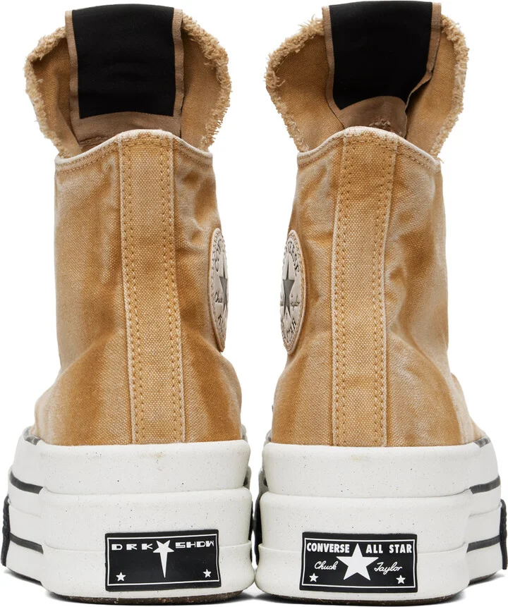 Rick Owens DRKSHDW Orange Converse Edition DBL Drkstar Sneakers - Image 2