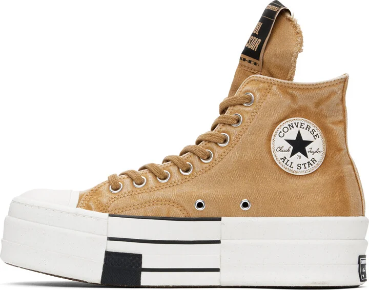 Rick Owens DRKSHDW Orange Converse Edition DBL Drkstar Sneakers - Image 3