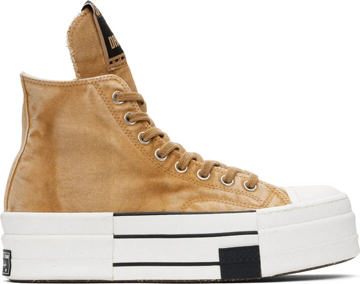 Rick Owens DRKSHDW Orange Converse Edition DBL Drkstar Sneakers