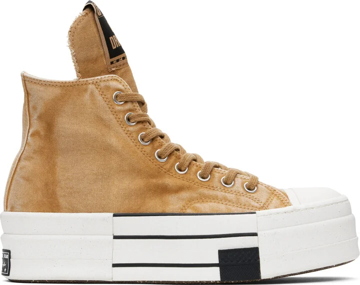 Rick Owens DRKSHDW Orange Converse Edition DBL Drkstar Sneakers