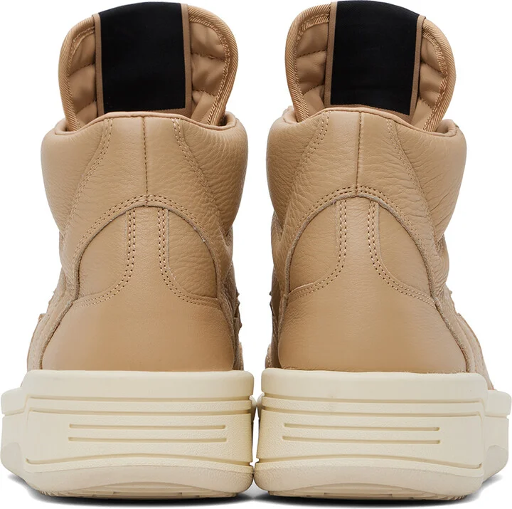 Rick Owens DRKSHDW Tan Converse Edition TURBOWPN Mid Sneakers - Image 2