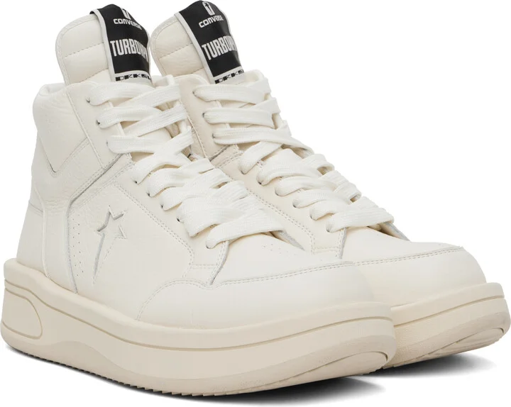 Rick Owens DRKSHDW White Converse Edition TURBOWPN Sneakers - Image 4