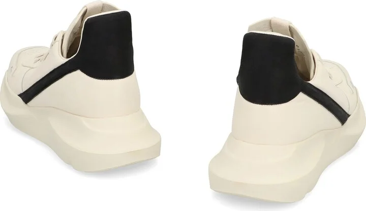 Rick Owens Geo Geth Leather High-Top Sneakers - Image 4