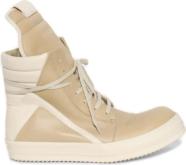 Rick Owens Geobasket Lace-Up Sneakers