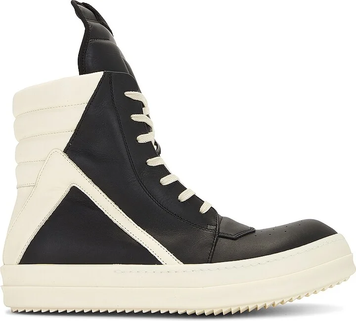Rick Owens Geobasket Sneaker in Black
