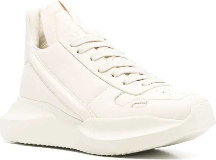 Rick Owens Geth Runner Leather Sneakers - Image 3