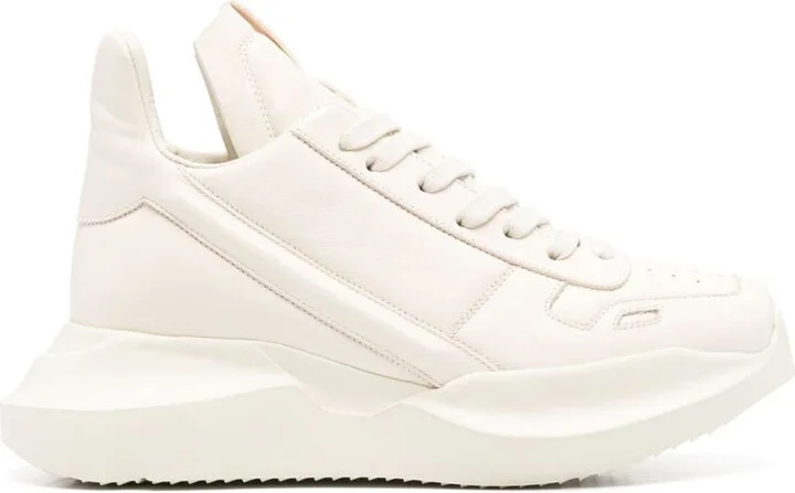 Rick Owens Geth Runner Leather Sneakers
