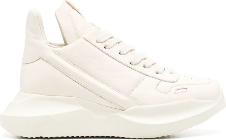 Rick Owens Geth Runner Leather Sneakers