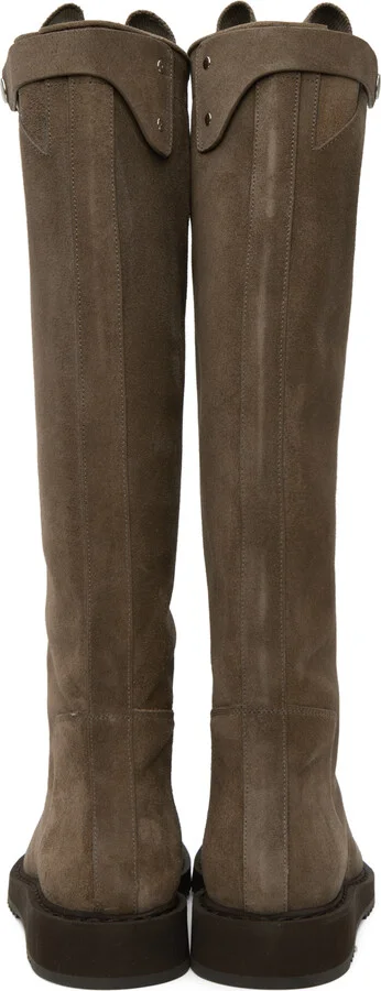 Rick Owens Gray Anthem Jack Boots - Image 2