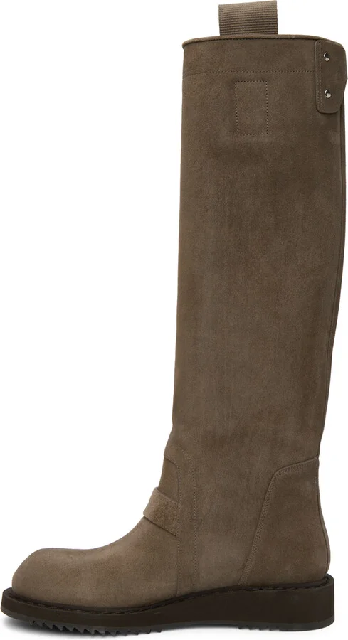 Rick Owens Gray Anthem Jack Boots - Image 3