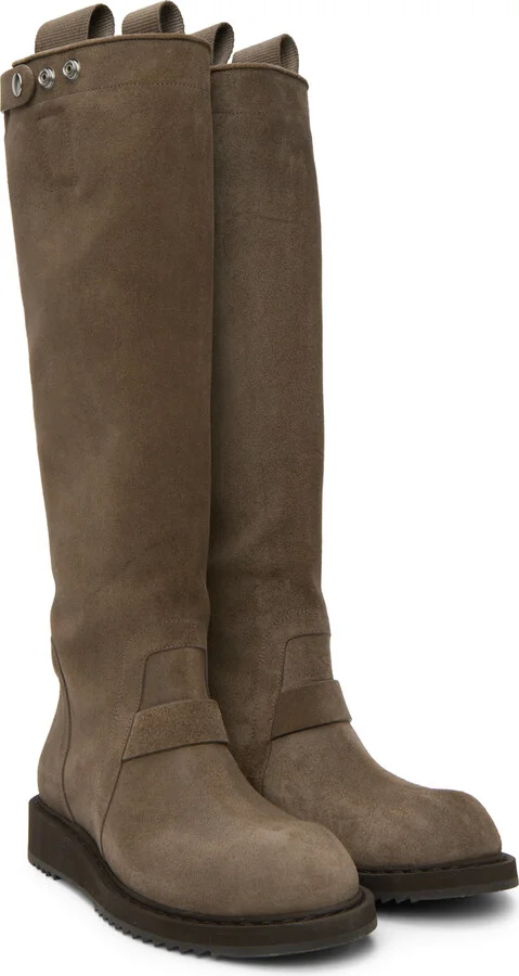Rick Owens Gray Anthem Jack Boots - Image 4