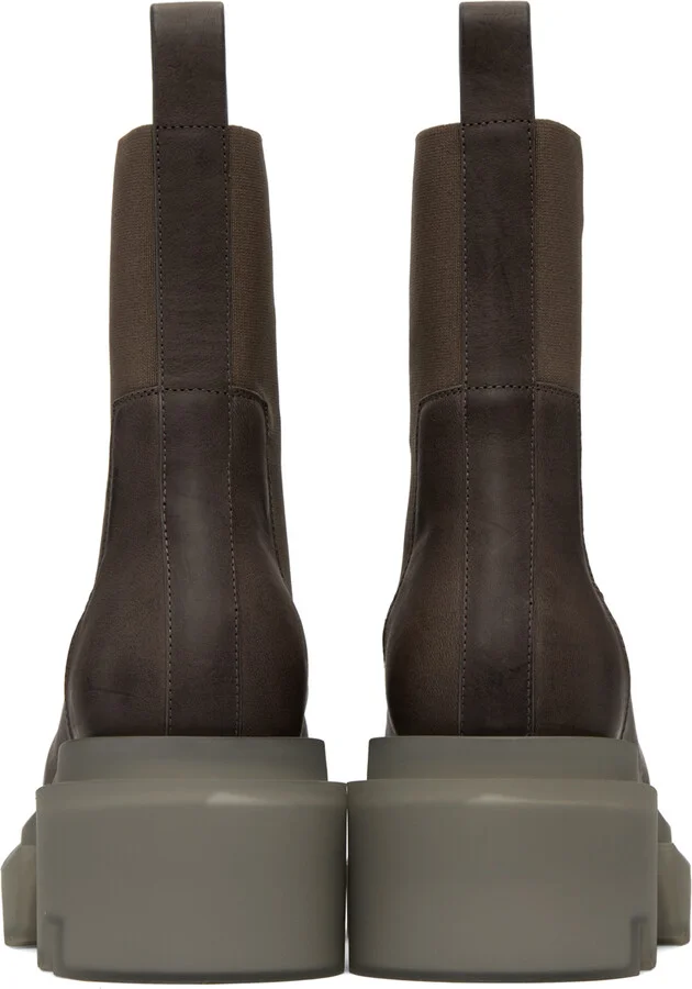Rick Owens Gray Beatle Bogun Boots - Image 2