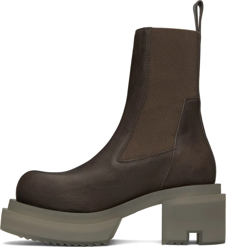 Rick Owens Gray Beatle Bogun Boots - Image 3