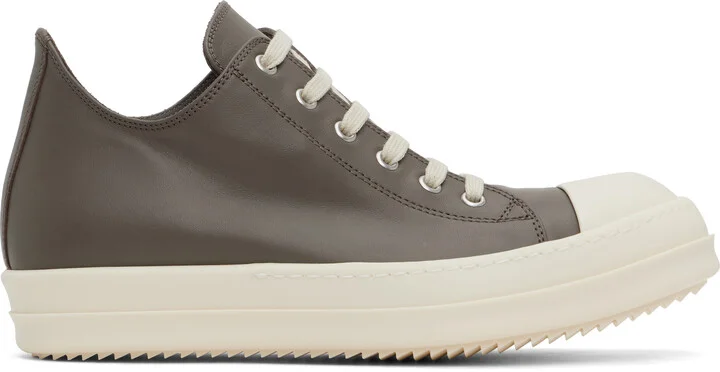 Rick Owens Gray Hollywood Low Sneakers