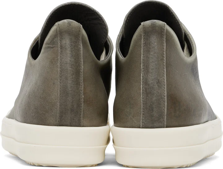 Rick Owens Gray Hollywood Low Sneaks Sneakers - Image 2