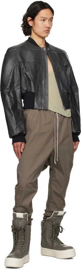 Rick Owens Gray Hollywood Mega Geobasket Sneakers - Image 5