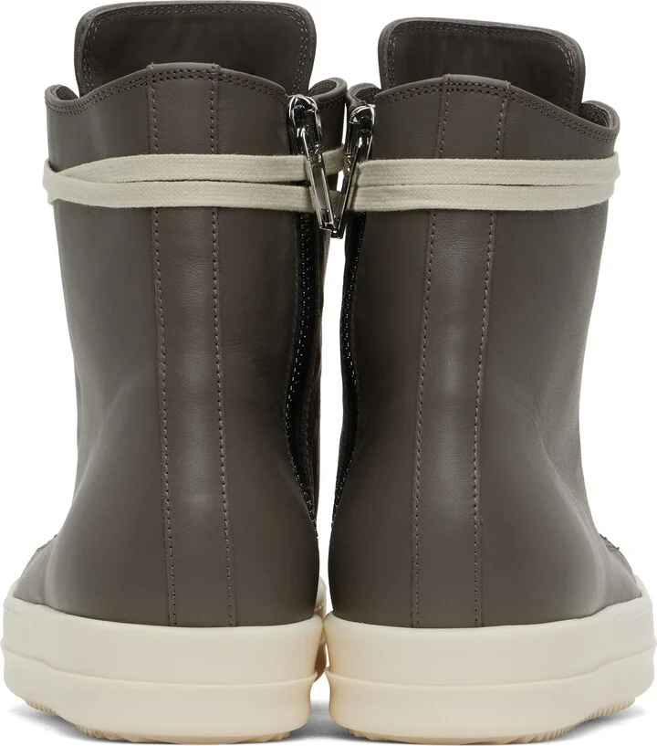 Rick Owens Gray Hollywood Sneakers - Image 2