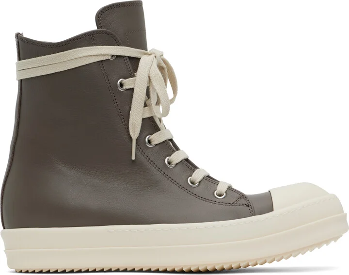 Rick Owens Gray Hollywood Sneakers