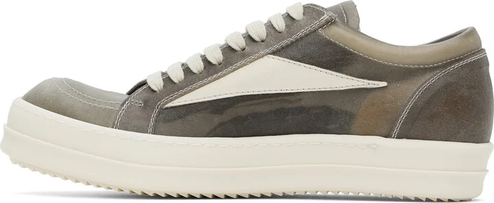 Rick Owens Gray Hollywood Vintage Sneaks Sneakers - Image 3