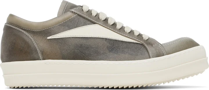 Rick Owens Gray Hollywood Vintage Sneaks Sneakers