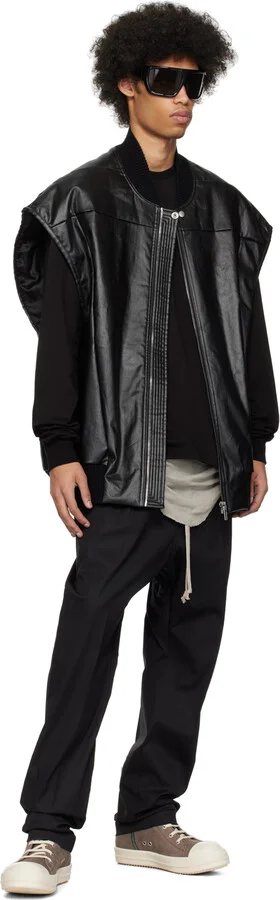 Rick Owens Gray Waxy Nubuck Sneakers - Image 5