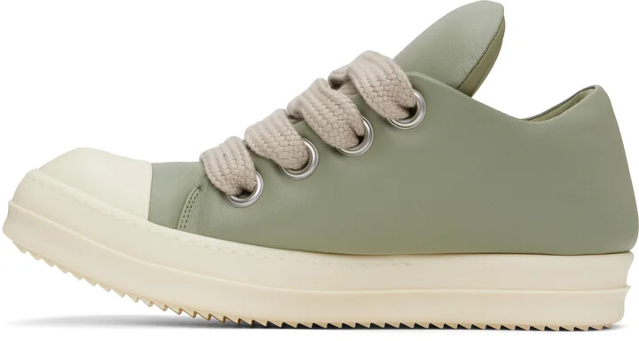 Rick Owens Green Hollywood Jumbolace Sneakers - Image 3
