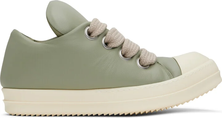 Rick Owens Green Hollywood Jumbolace Sneakers