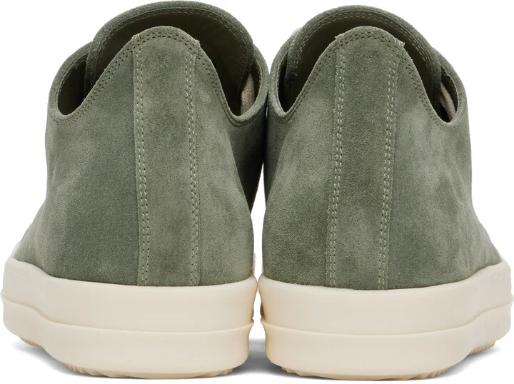 Rick Owens Green Hollywood Low Sneakers - Image 2